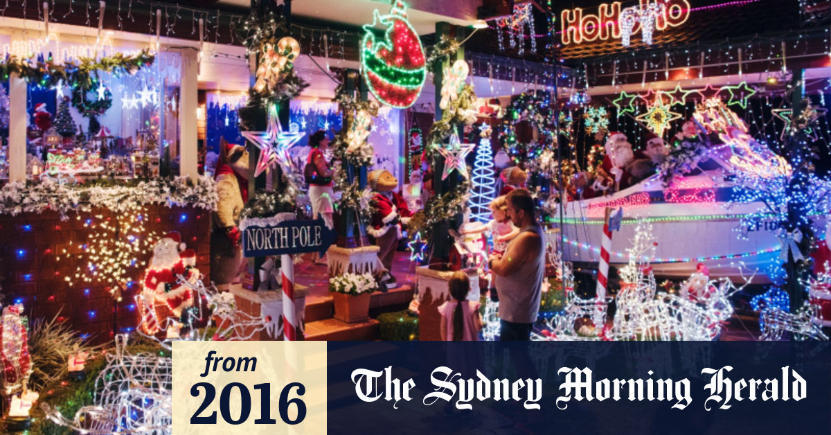 Christmas lights cheer up Sydney streets